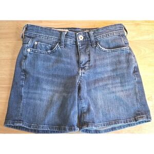 Pilcro And The Letterpress Slim Boyfriend Denim Shorts Sz 25 Stretch Distressed